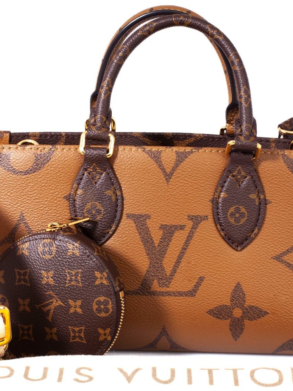 Authentic Louis Vuitton Reverse Monogram Giant ONTHEGO East West Crossbody Bag